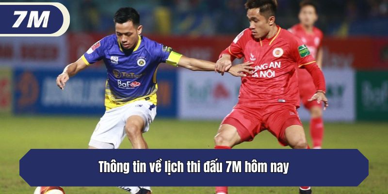 Thông tin về lịch thi đấu 7M hôm nay