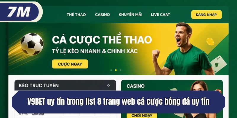 V9BET uy tín trong list 8 trang web cá cược bóng đá uy tín